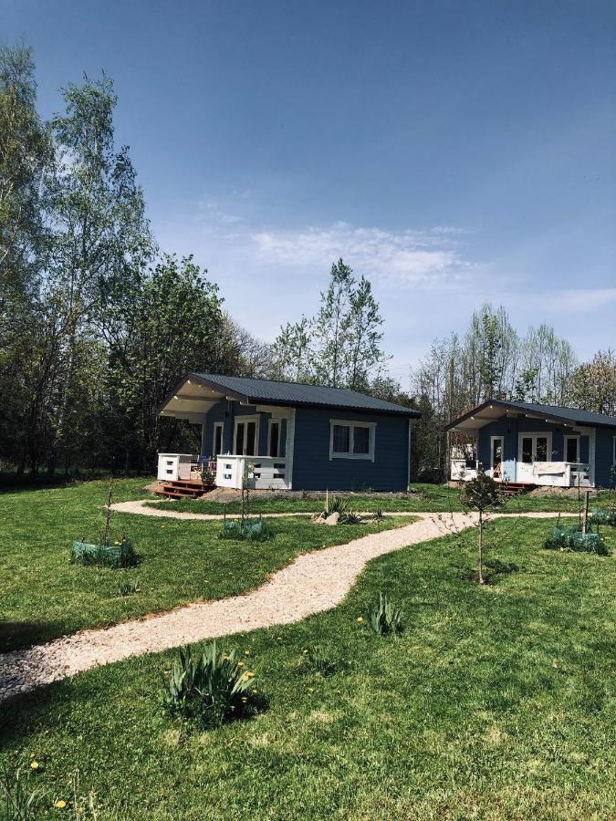 Domek Caloroczny Na Wylacznosc Niebieska Osada Nad Gorskim Potokiem Stary Waliszow Exterior foto